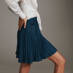 Anthropologie Pleated Wrap Mini Skirt - Size M - NWT
